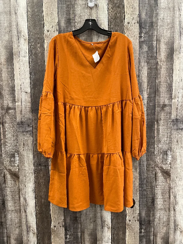 Dress Casual Short By Cmf In Orange, Size: L