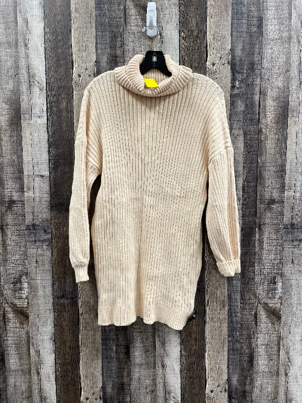 Dress Sweater By Cmf In Beige, Size: M