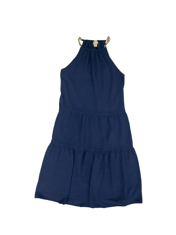 Dress Casual Midi By Michael Kors In Navy, Size: L