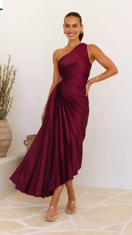 Olivia Maxi Dress - Wine