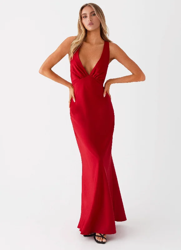 Slyvia Maxi Dress - Red