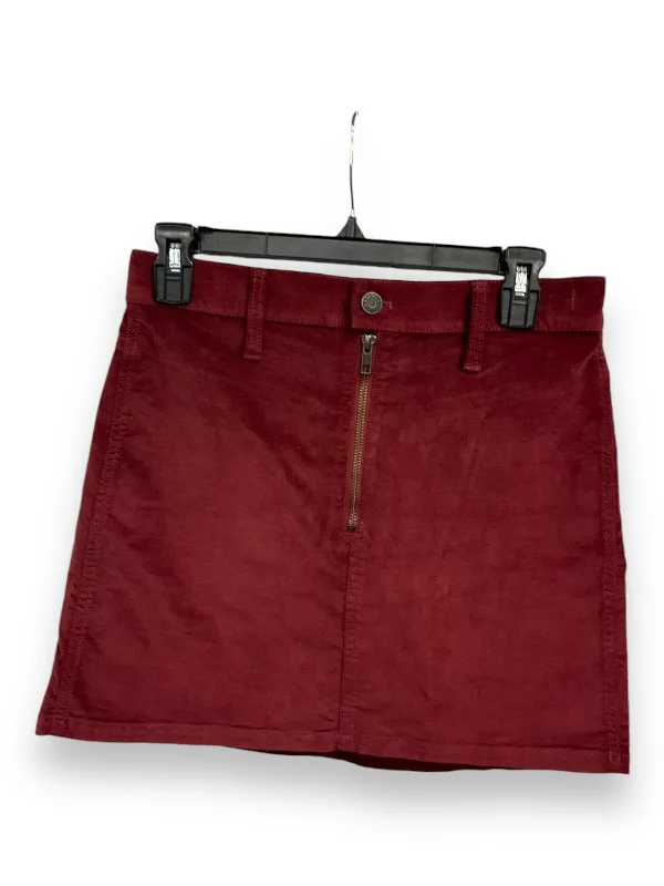 Skirt Mini & Short By Madewell In Red, Size: 0