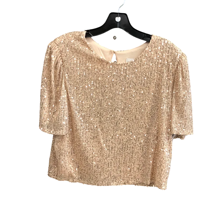 Top Short Sleeve By PRIMIER ARMOUR In Gold, Size: L