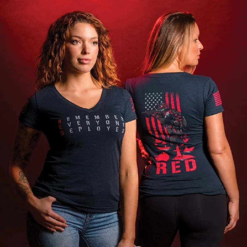 Women's RED Friday V-Neck - Midnight Navy