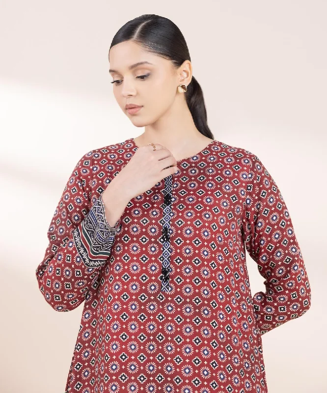 Printed Raw Silk Shirt