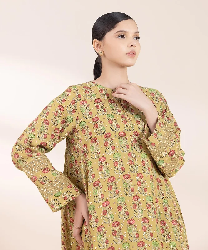 Embroidered Raw Silk Shirt