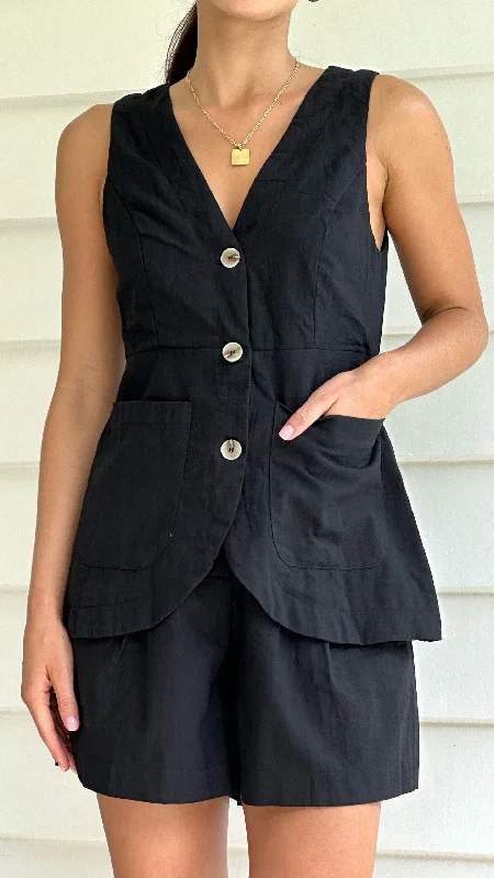 Gloria Vest - Black