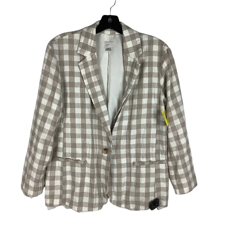 Blazer By A New Day In Plaid Pattern, Size: S