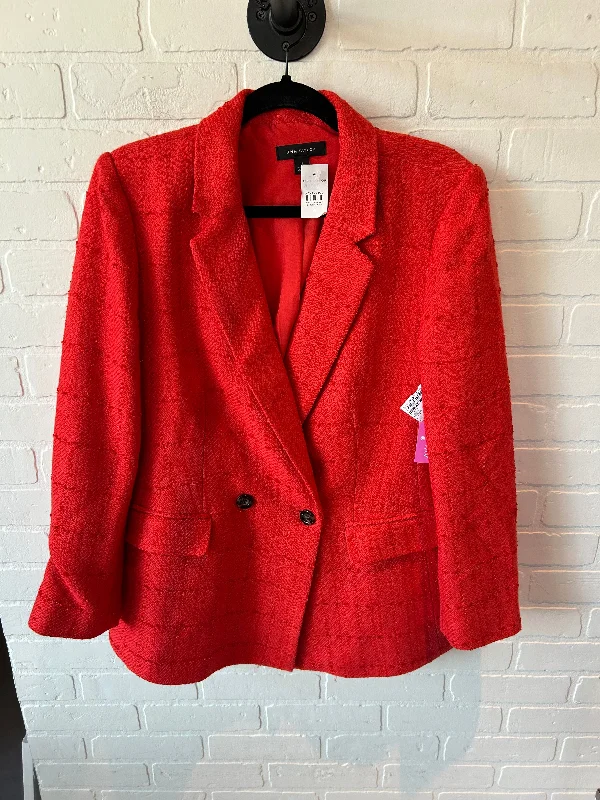 Blazer By Ann Taylor In Orange, Size: Xl