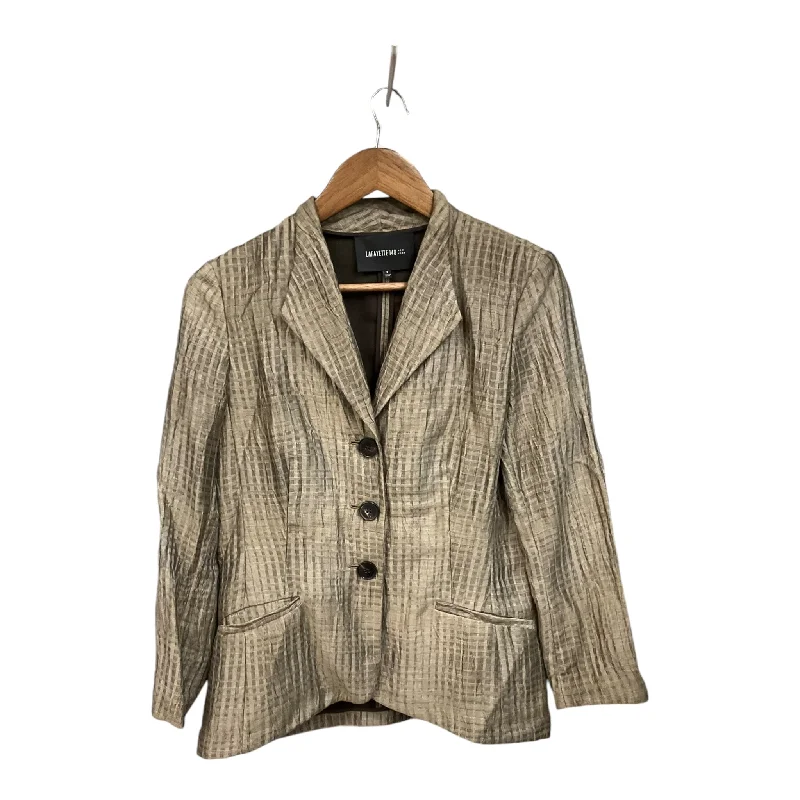 Blazer By Lafayette 148 In Taupe, Size: S