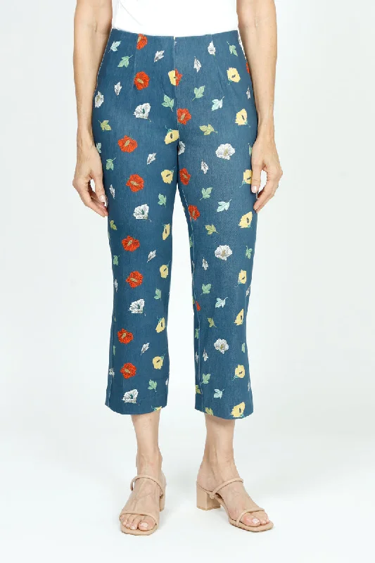 Holland Ave Sarah Floating Flowers Wide Leg Crop